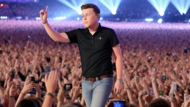 Scotty McCreery leaves the stage