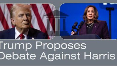 Trump Offers to Face Off Against Harris